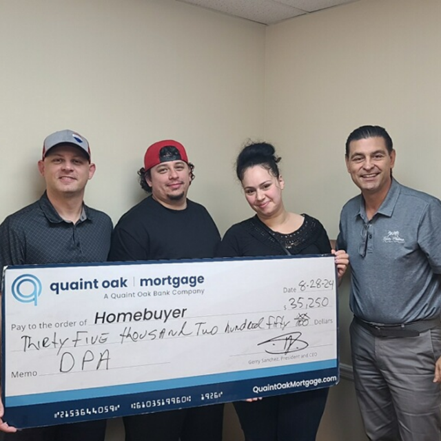 yesennia and jose amaro closing with thirty-five thousand two hundred fifty dpa check